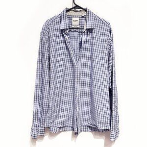 Ben Sherman Tailored Slim Fit Button Down Men’s 17.5 36 37 Gingham Check Shirt